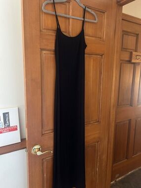 h&m backless denim dress Women's Light denim blue Open-Back Denim Dress